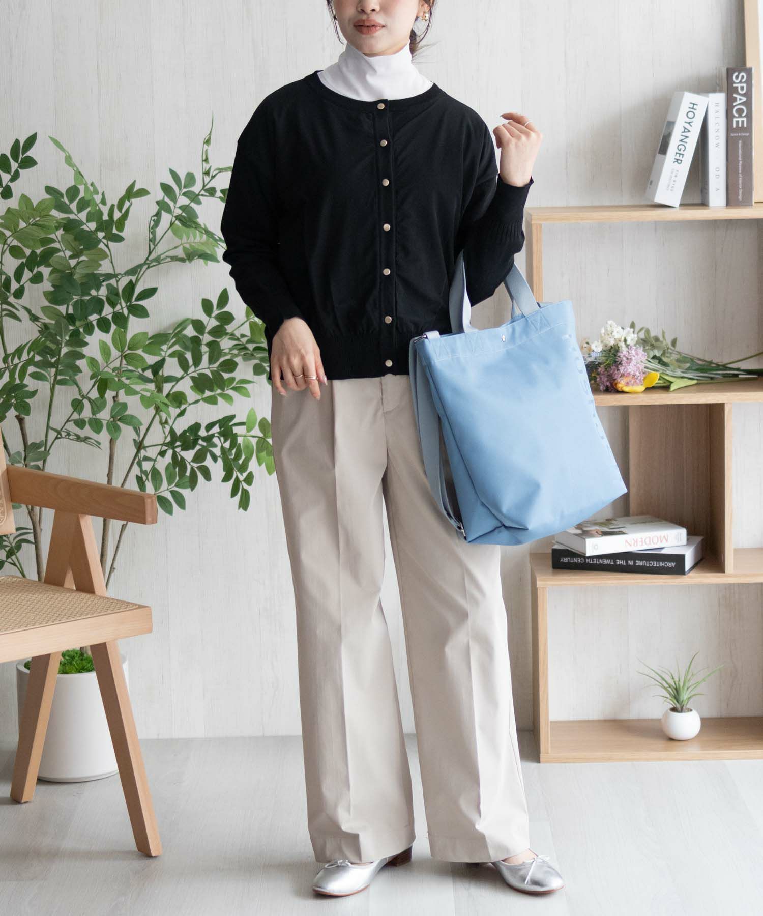 HusHusH チュールコンビカーディガン レディース