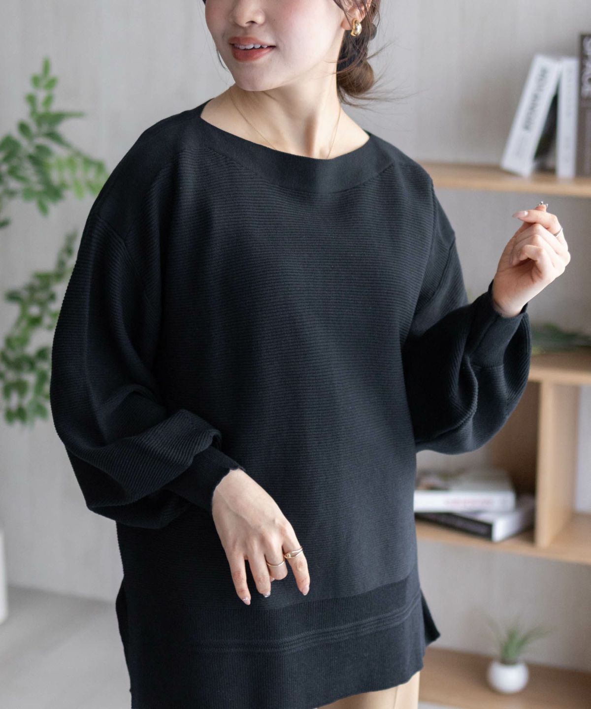 HusHusH 袖ボリュームプルオーバー レディース