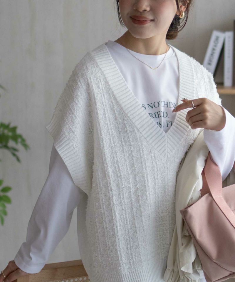 [値下げ]HusHusH  ニットベスト レディース商品画像-2