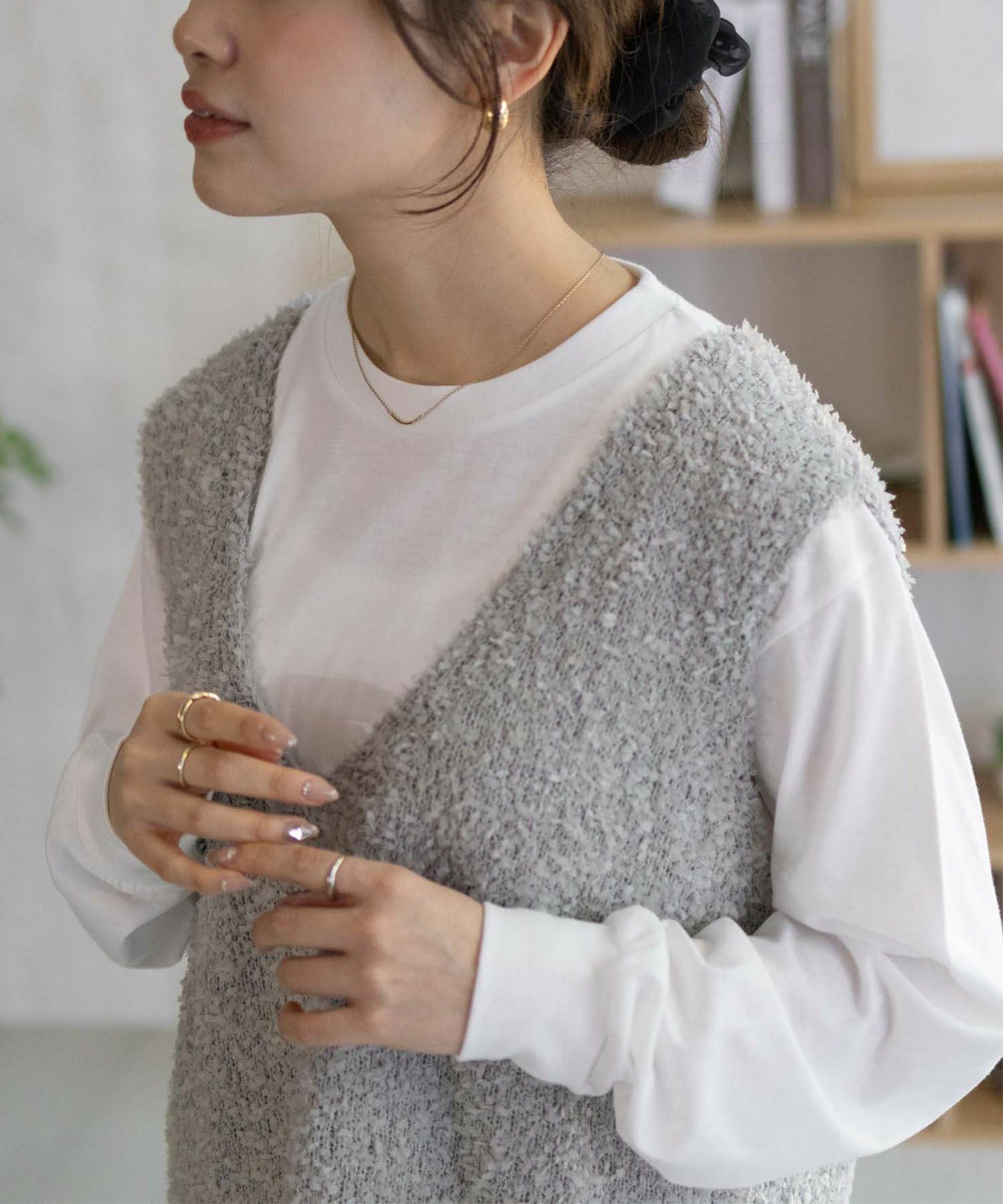 nAvy  時短 テープニットアンサンブル レディース商品画像-12