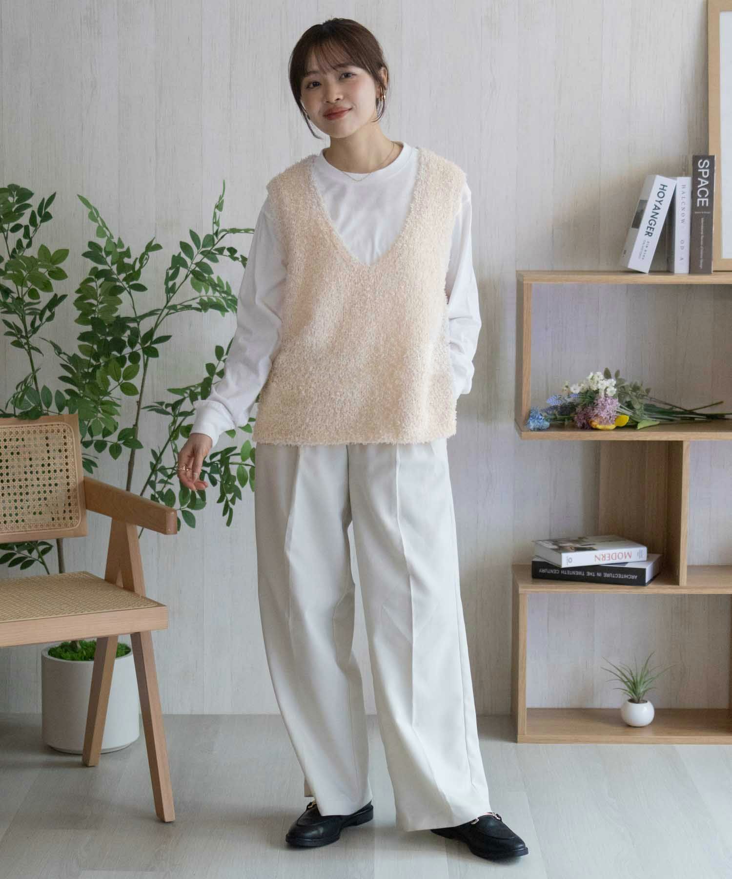 nAvy 時短 テープニットアンサンブル レディース