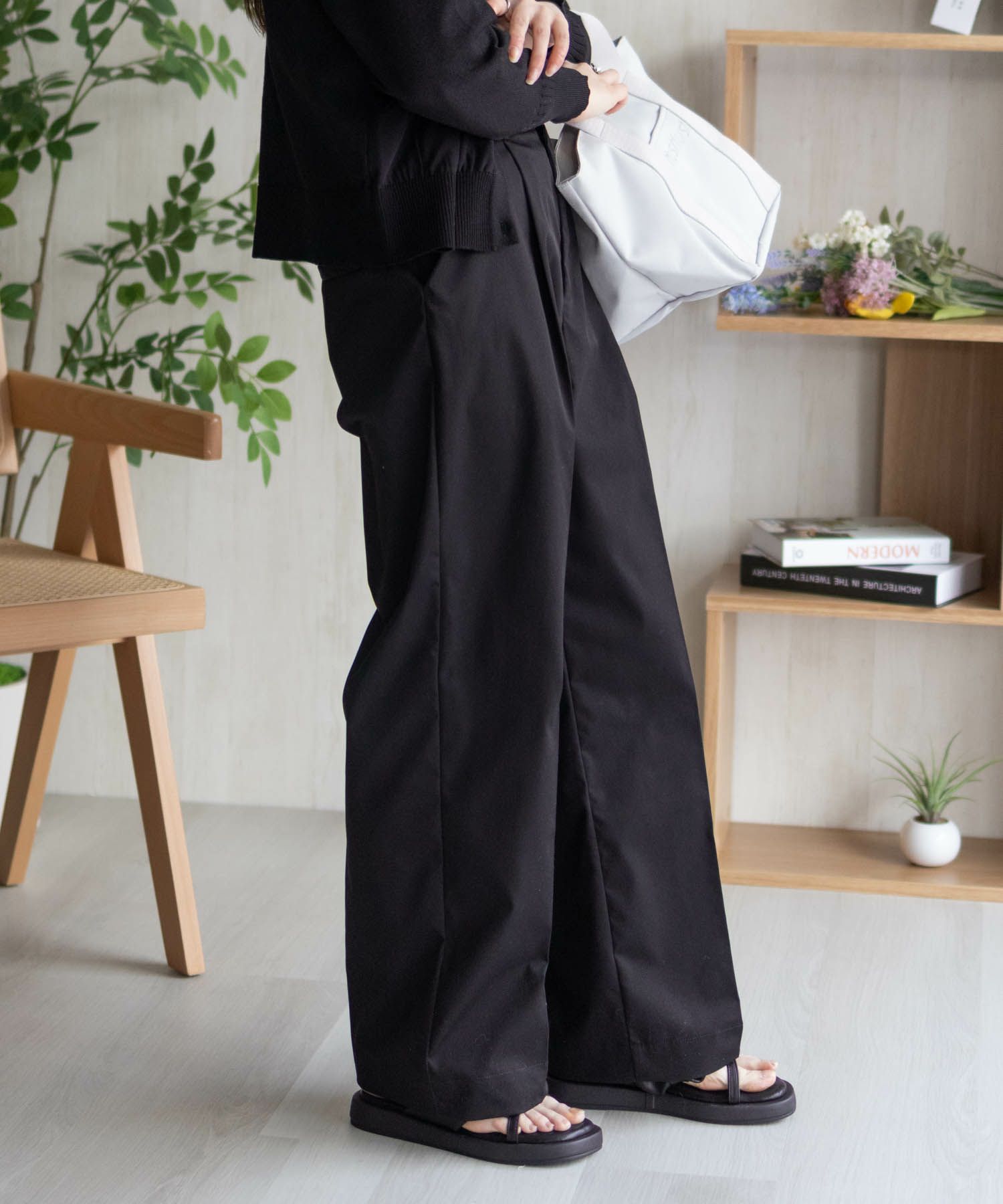 HusHusH ワイドスラックス レディース