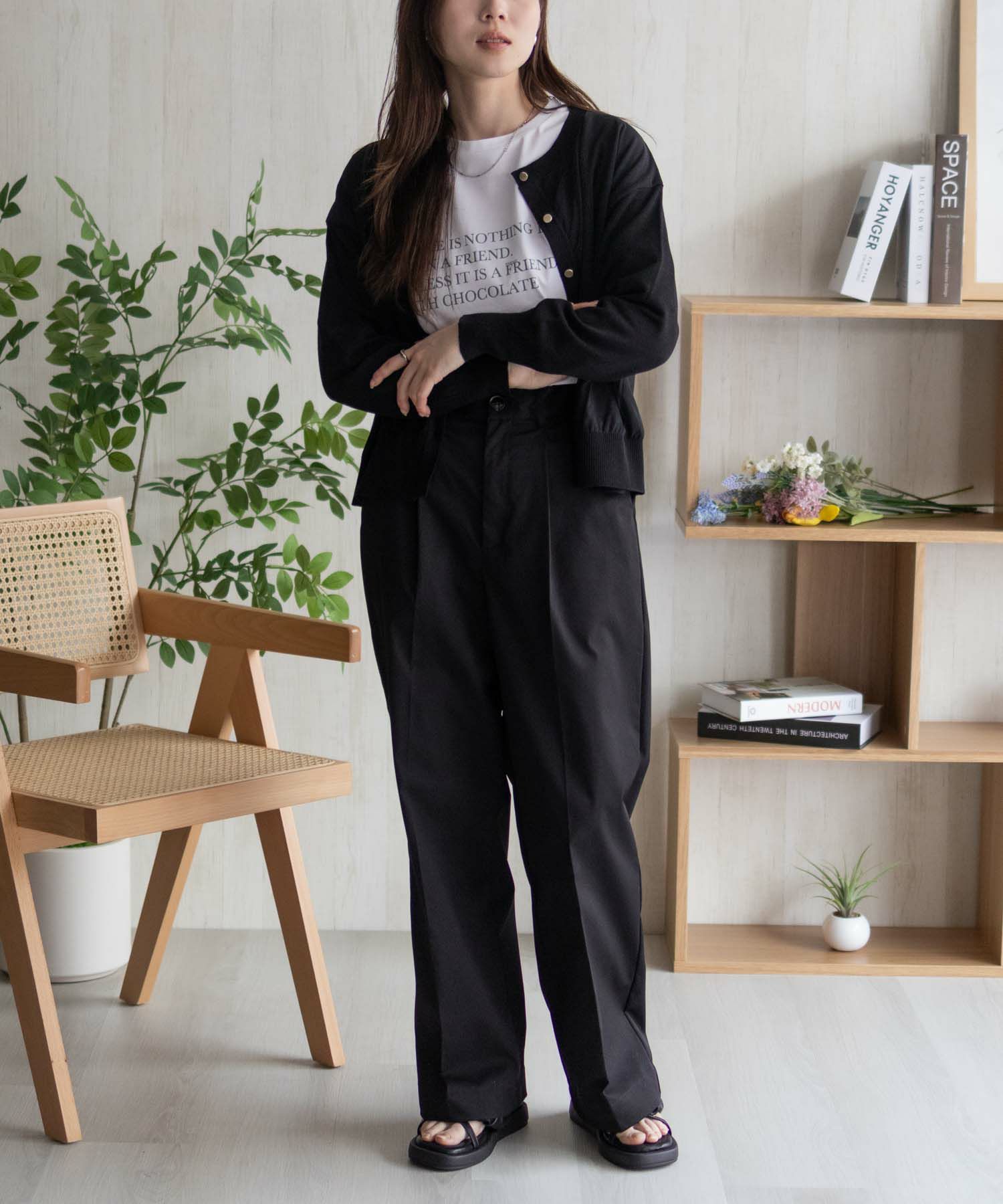 HusHusH ワイドスラックス レディース