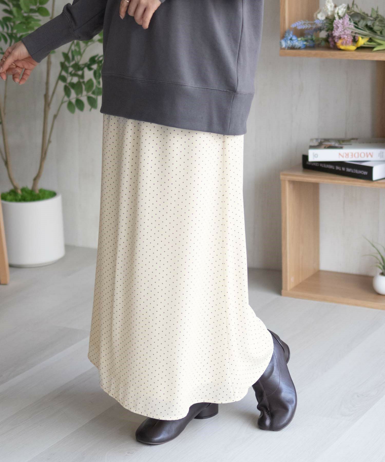 HusHusH  ドット柄フレアスカート レディース商品画像-2