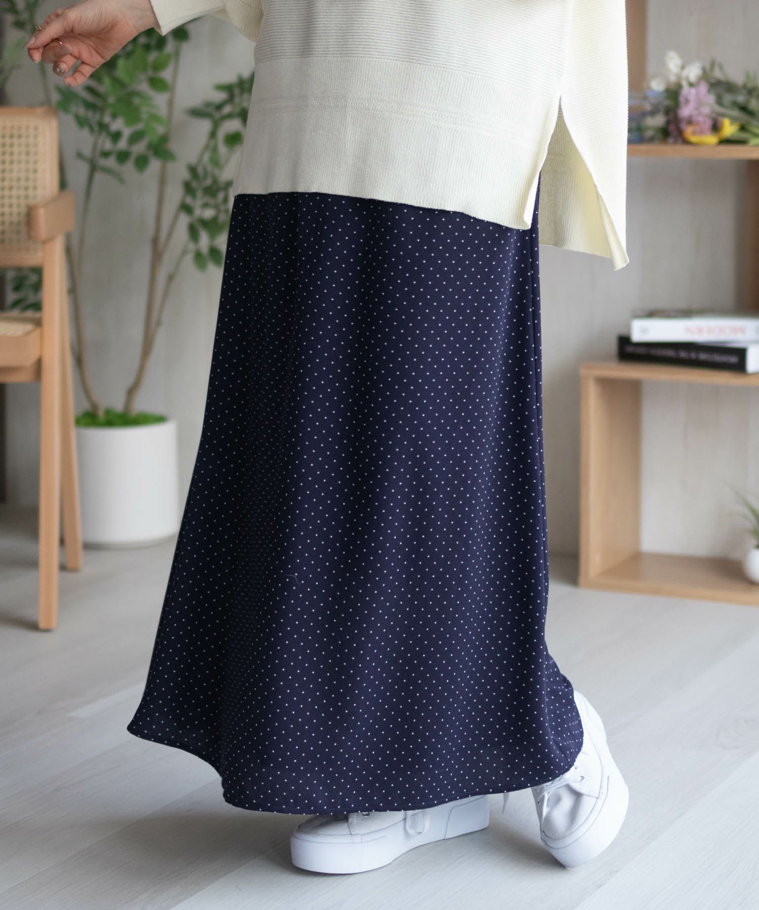 HusHusH  ドット柄フレアスカート レディース商品画像-4