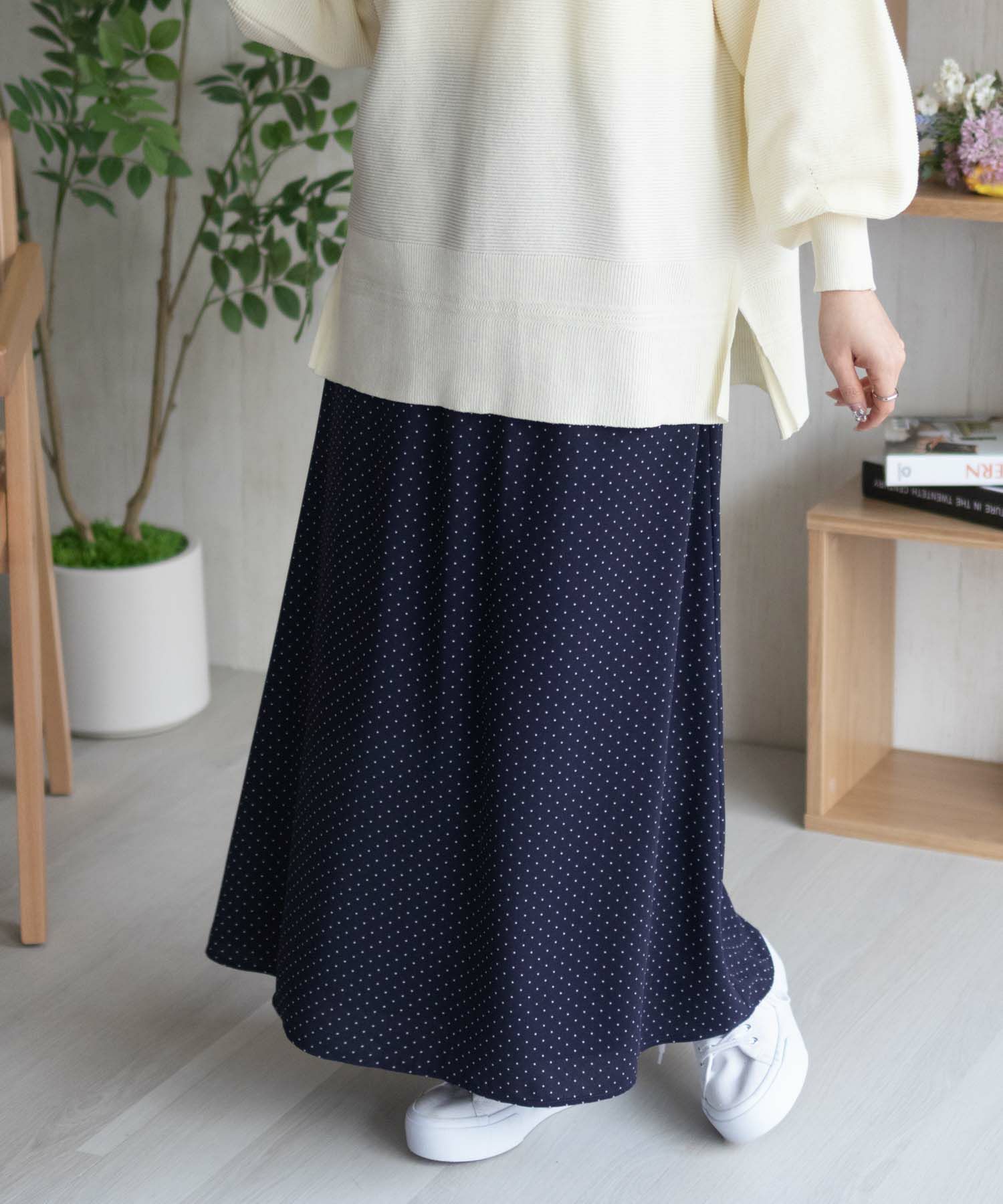 HusHusH  ドット柄フレアスカート レディース商品画像-6