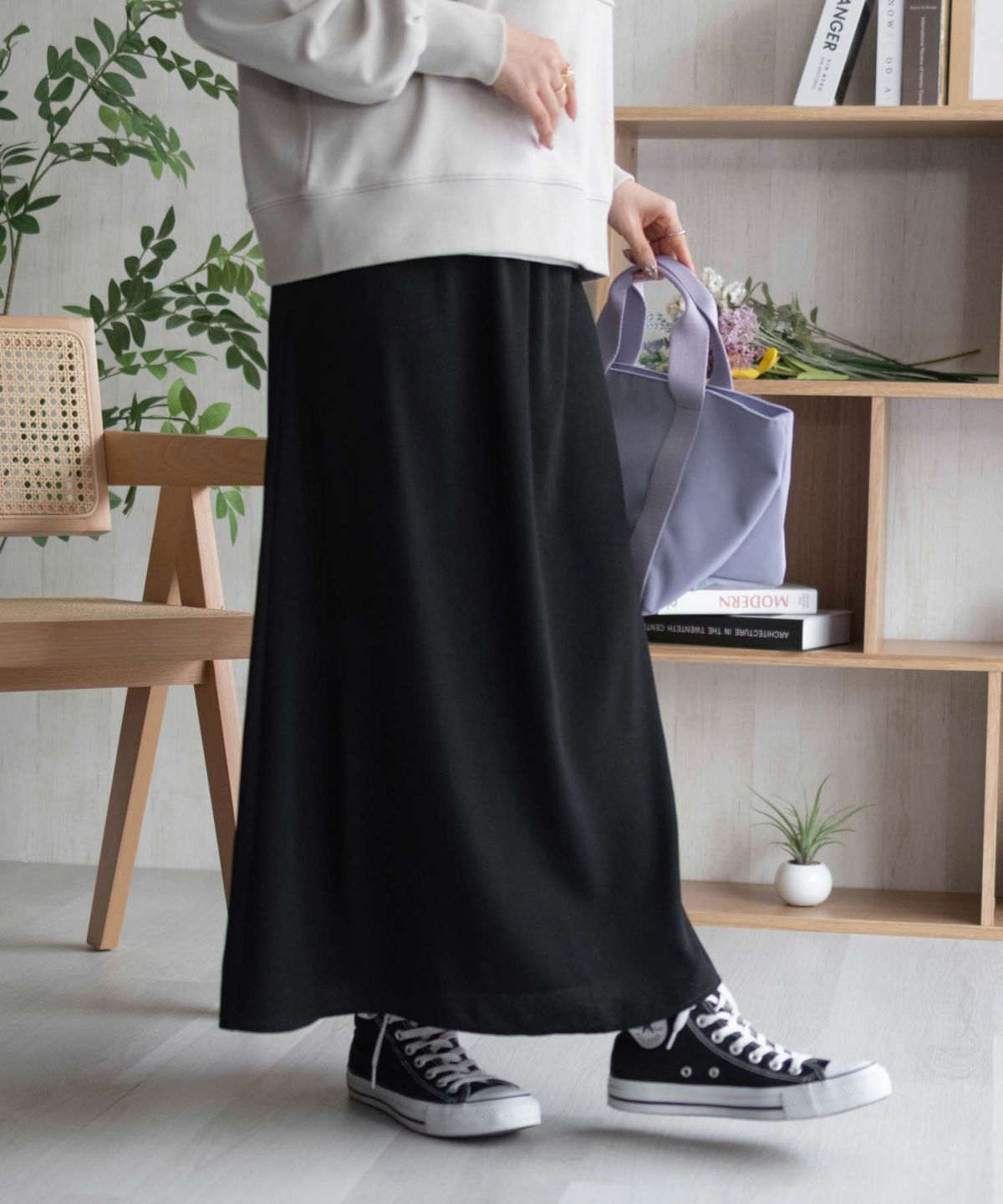 HusHusH ドット柄フレアスカート レディース