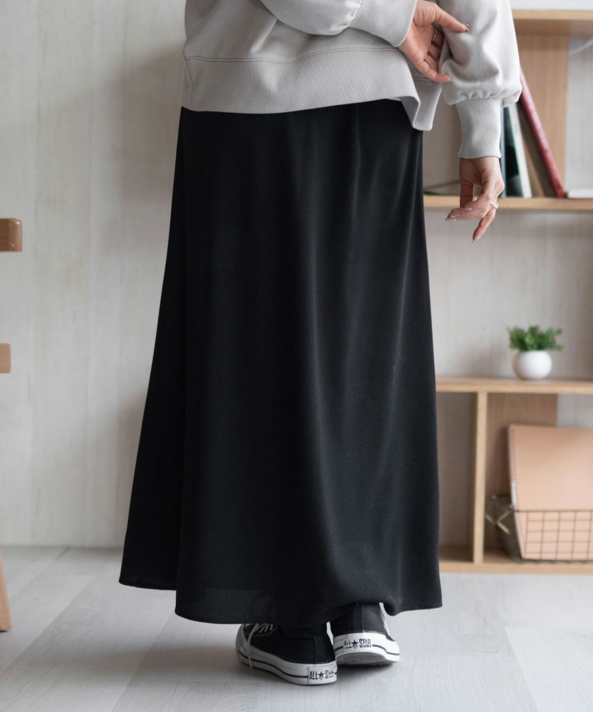 HusHusH ドット柄フレアスカート レディース