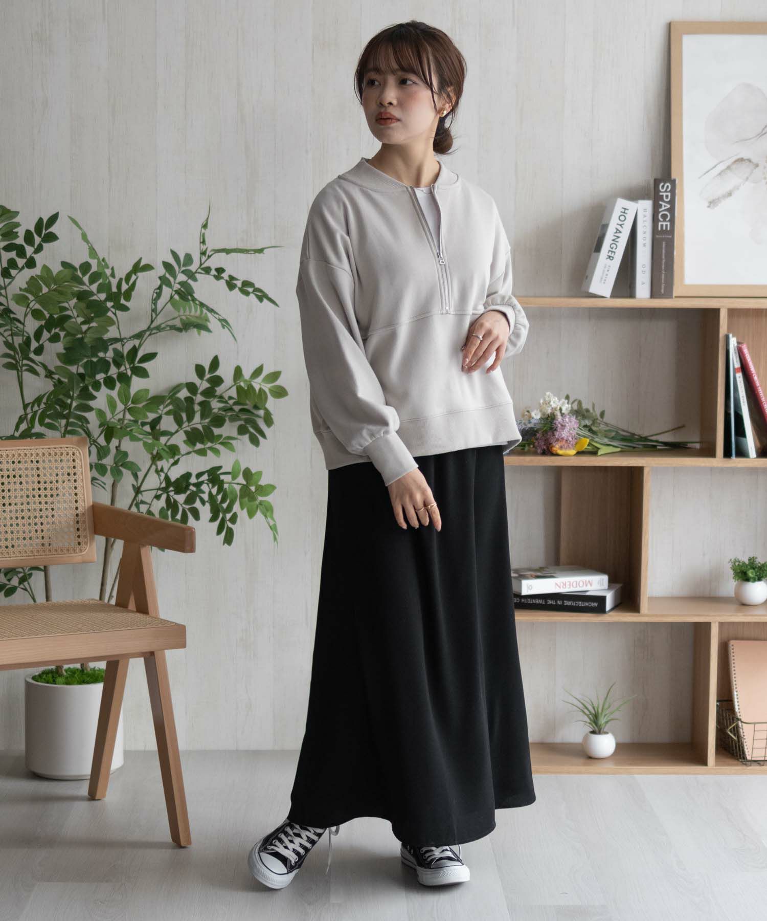 HusHusH ドット柄フレアスカート レディース