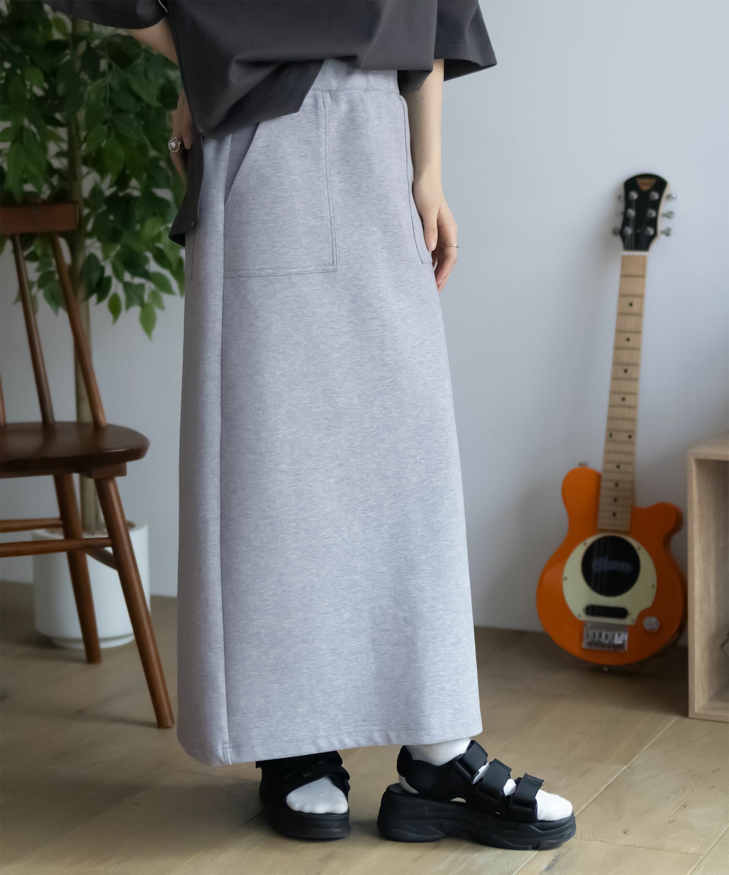 Dickies  ポンチ素材 ストレッチスカート レディース商品画像-10
