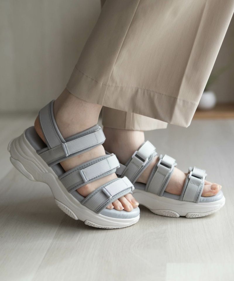 HusHusH  テープ使いスポーツサンダル レディース商品画像-9