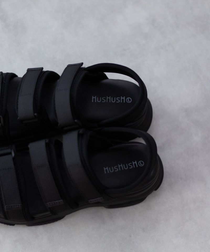 HusHusH テープ使いスポーツサンダル レディース商品画像-15