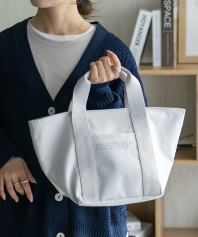 HusHusH  ロゴ入り手提げトートバッグ
