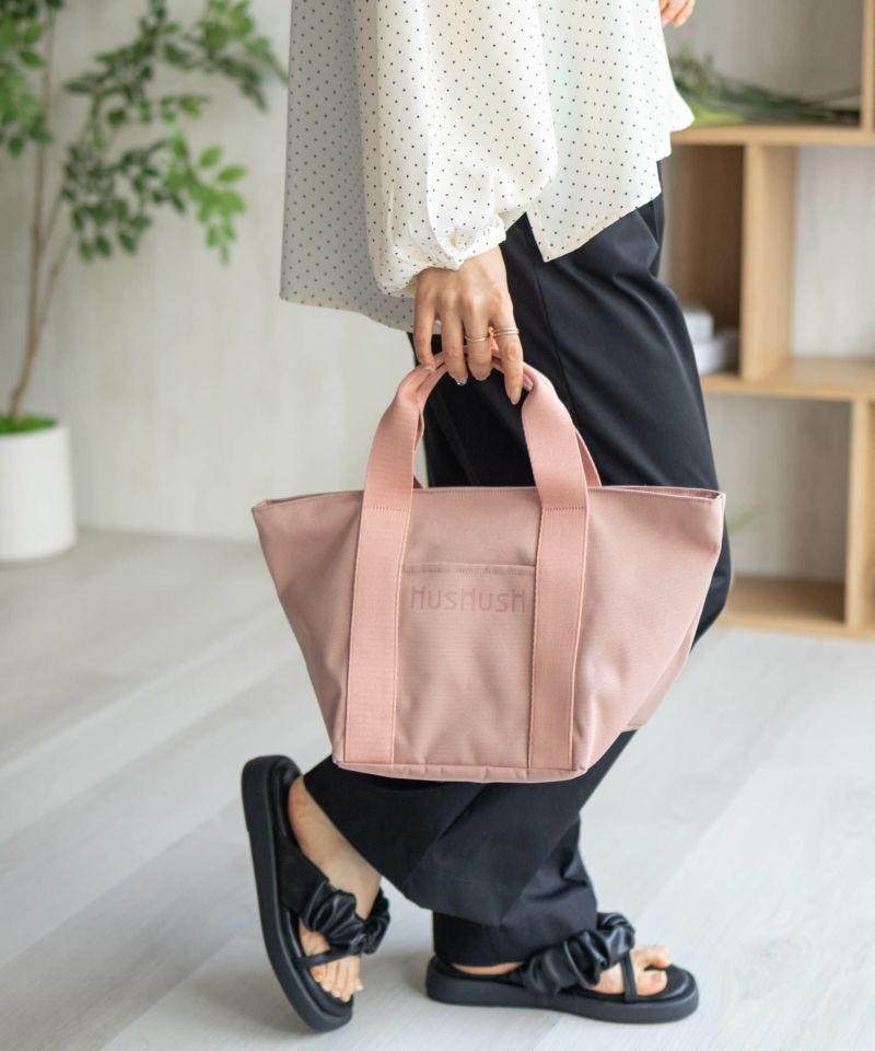 HusHusH  ロゴ入り手提げトートバッグ商品画像-2