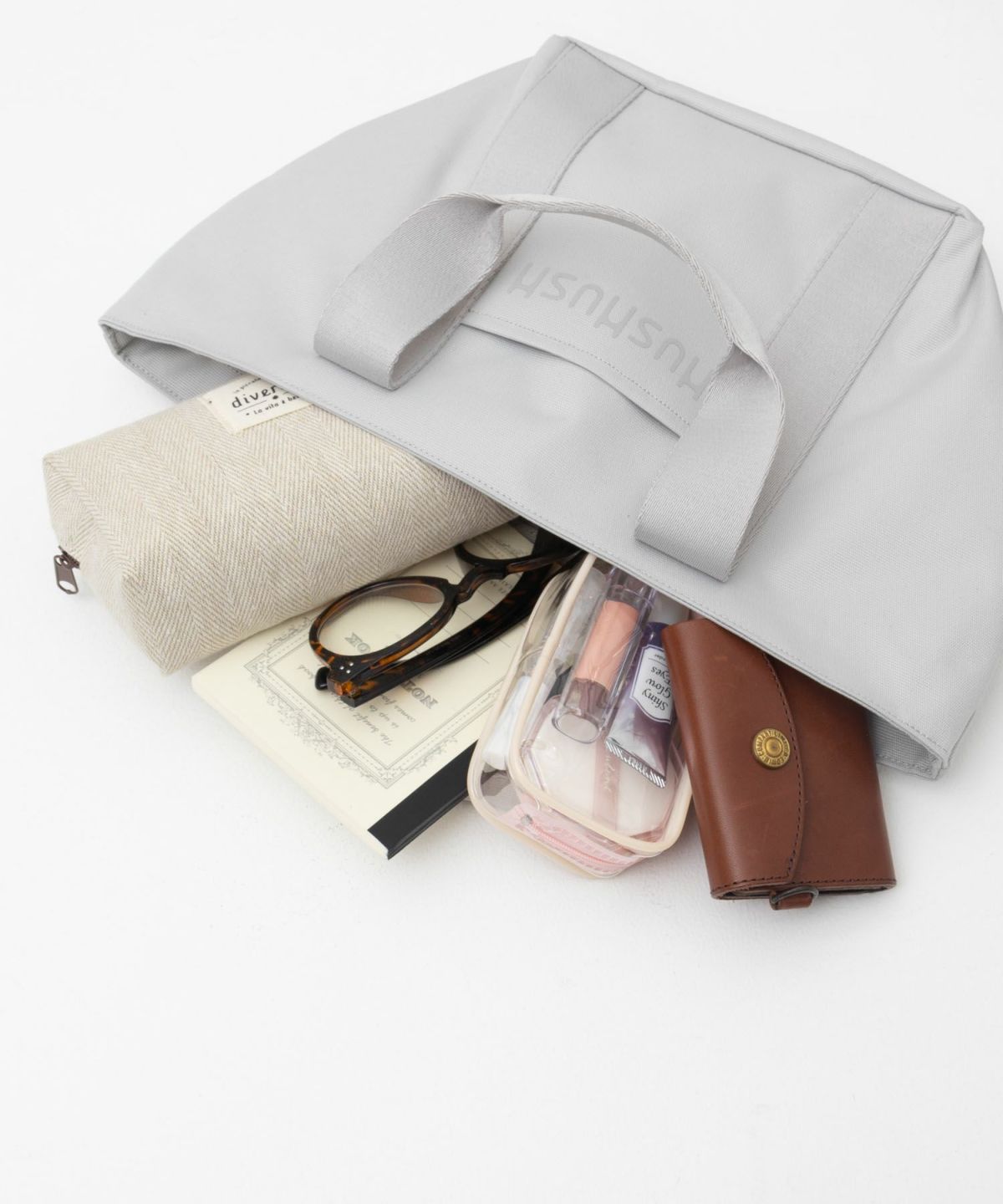 HusHusH ロゴ入り手提げトートバッグ