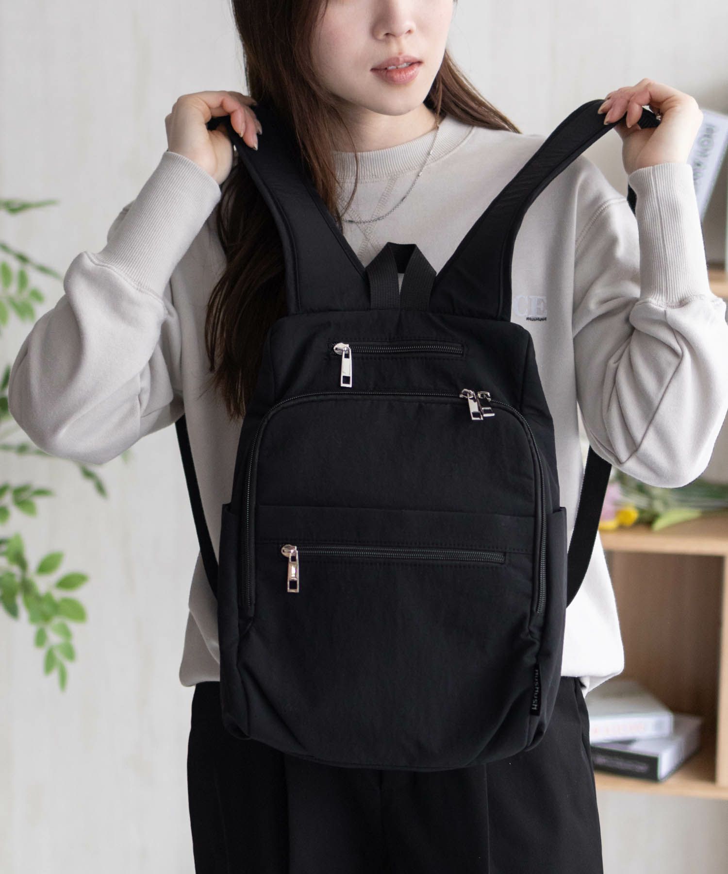 HusHusH  人間工学ナイロンリュックサック商品サムネイル-2