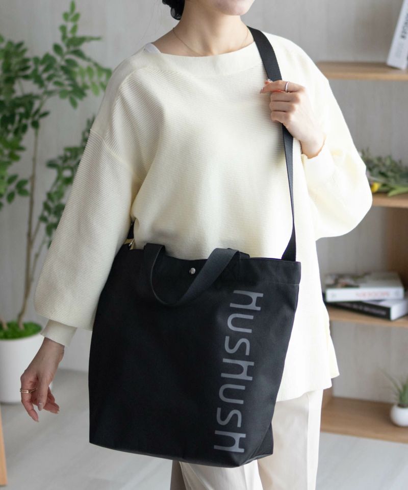 HusHusH ロゴ入りトートバッグ商品画像-9