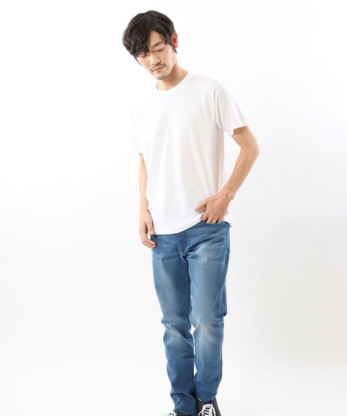 Hanes JAPAN FIT 2P クルーネックTシャツ メンズ ネコポス 対応商品