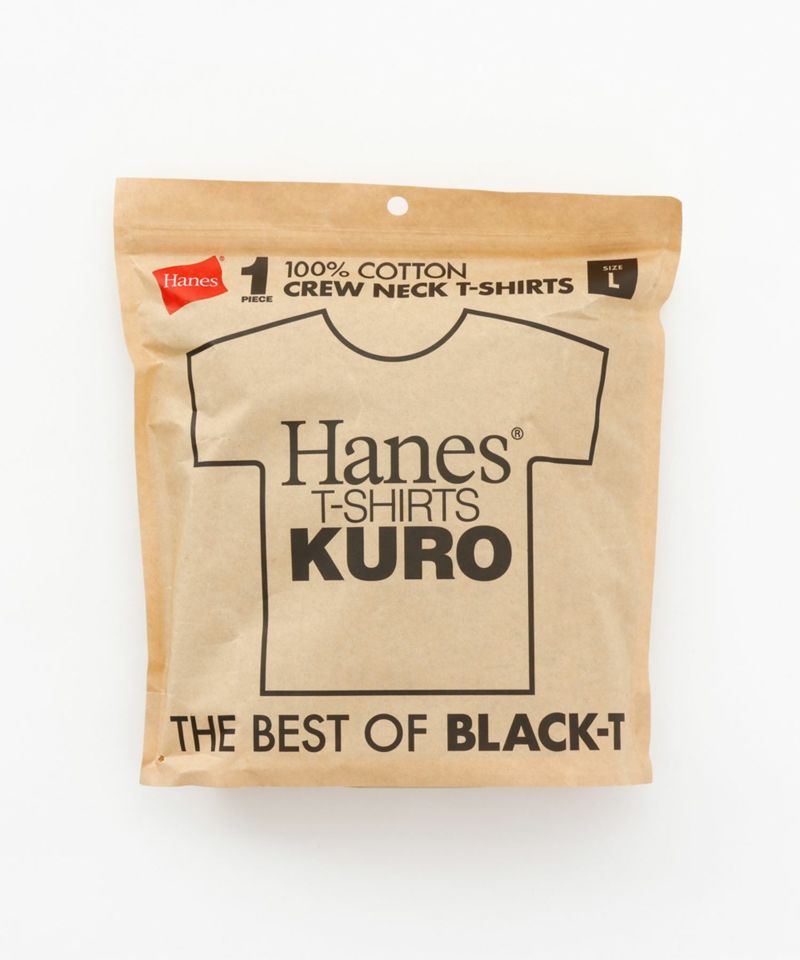 Hanes KURO クルーネックTシャツ メンズ メール便 対応商品商品画像-1
