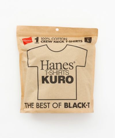 Hanes  KURO クルーネックTシャツ メンズ ネコポス 対応商品