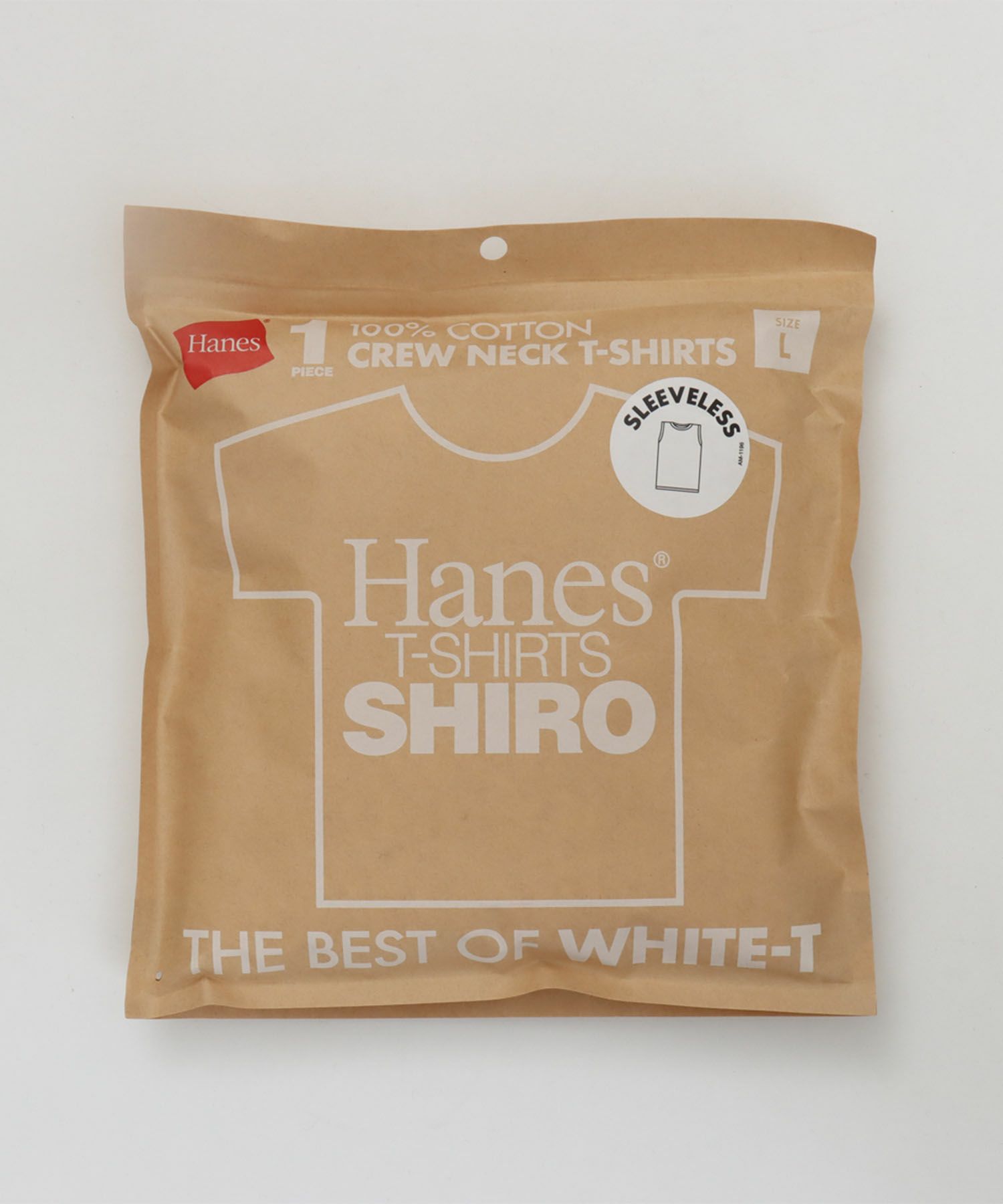 [期間限定価格]Hanes  SHIRO スリーブレスTシャツ メンズ メール便 対応商品商品サムネイル-1