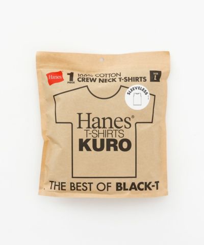 Hanes  KURO スリーブレスTシャツ メンズ ネコポス 対応商品
