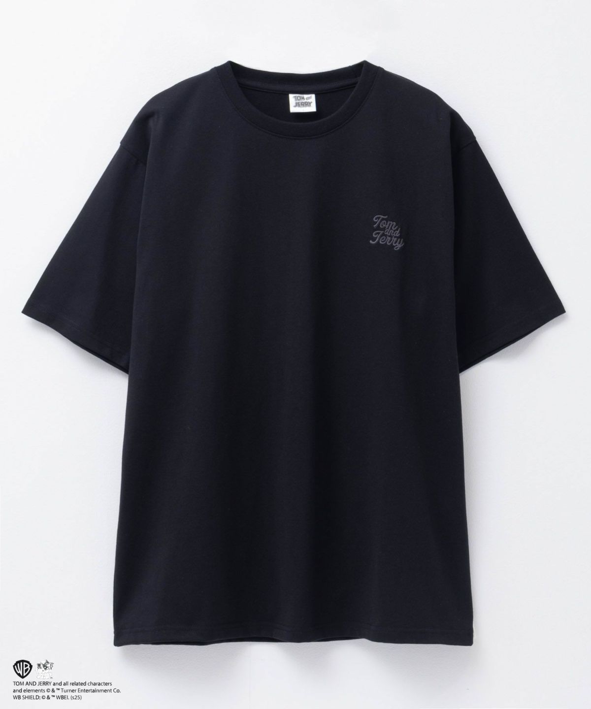 Tom and Jerry 合皮ワッペン半袖Tシャツ メンズ ネコポス 対応商品