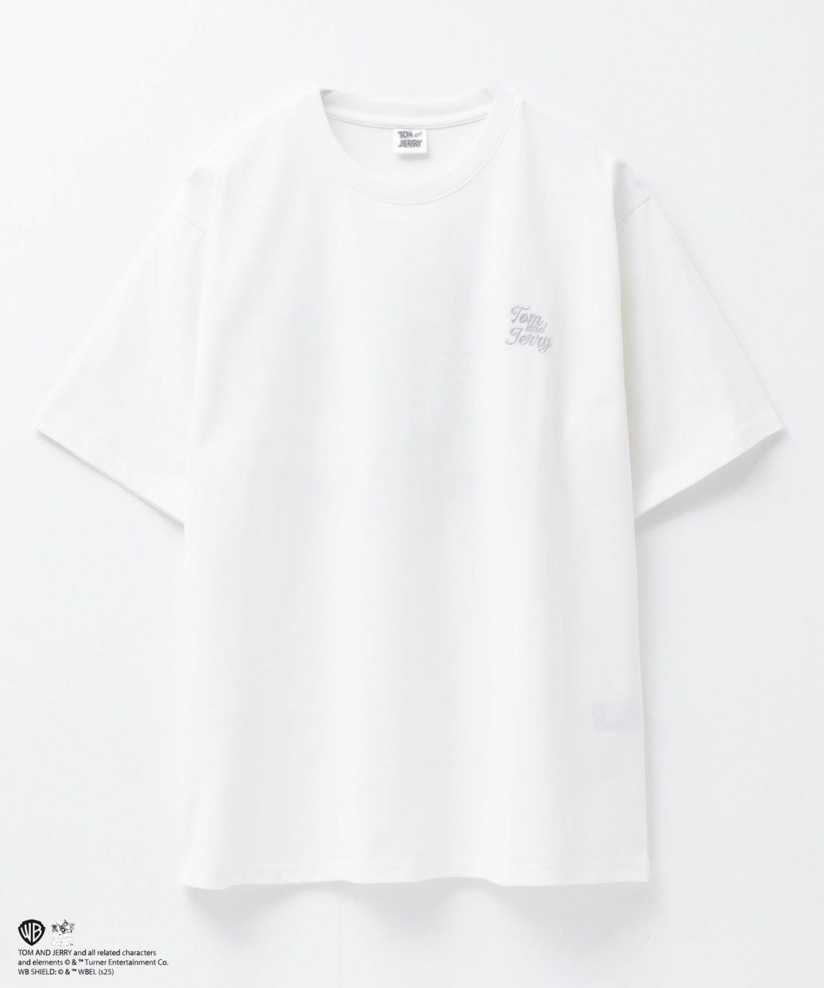 Tom and Jerry 合皮ワッペン半袖Tシャツ メンズ ネコポス 対応商品