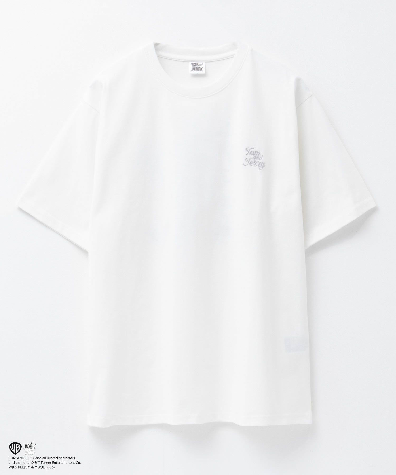 Tom and Jerry 合皮ワッペン半袖Tシャツ メンズ メール便 対応商品商品サムネイル-5