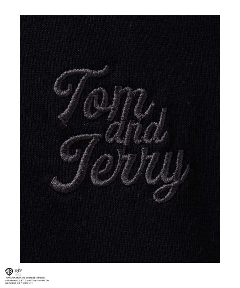 Tom and Jerry 合皮ワッペン半袖Tシャツ メンズ メール便 対応商品商品画像-7