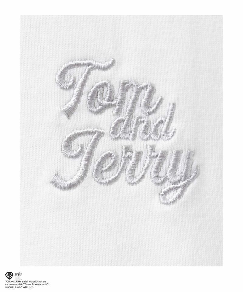 Tom and Jerry 合皮ワッペン半袖Tシャツ メンズ メール便 対応商品商品画像-9