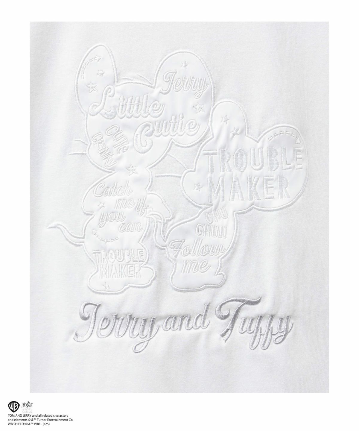 Tom and Jerry 合皮ワッペン半袖Tシャツ メンズ ネコポス 対応商品