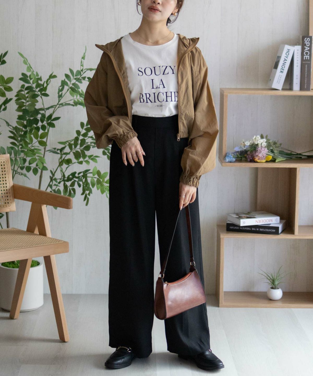 nAvy フードブルゾン レディース