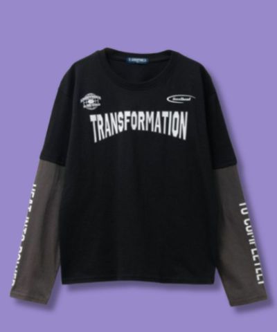 T-GRAPHICS  フェイク袖ロングTシャツ キッズ ネコポス 対応商品