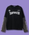 T-GRAPHICS フェイク袖ロングTシャツ キッズ ネコポス 対応商品