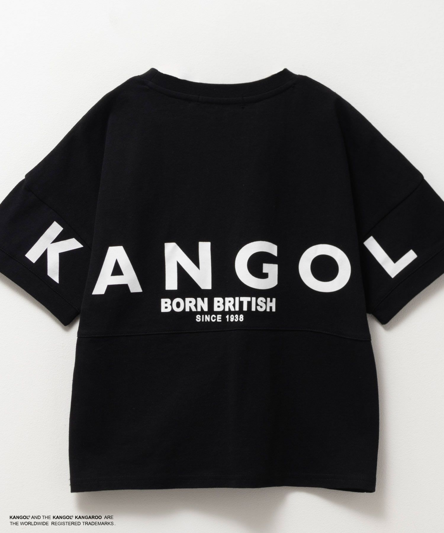 KANGOL  ビッグロゴ半袖Tシャツ キッズ メール便 対応商品商品画像-7