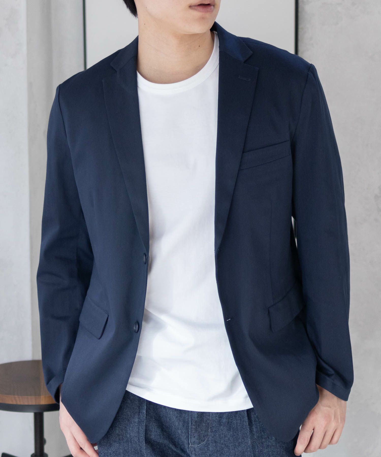 NAVY  デニムライクジャケット メンズ商品サムネイル-2