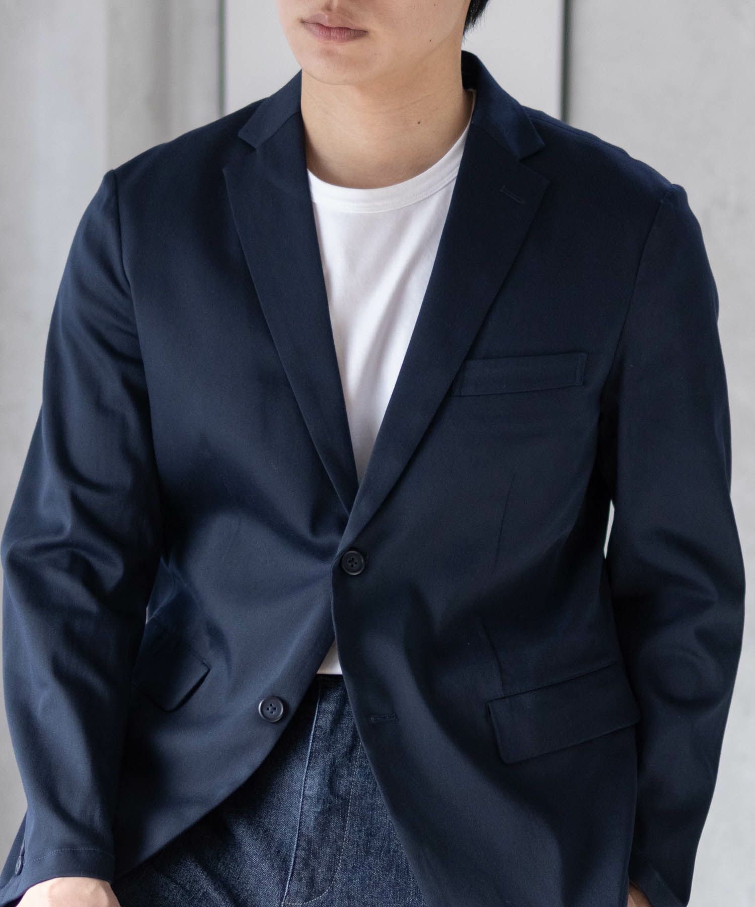 NAVY  デニムライクジャケット メンズ商品サムネイル-14