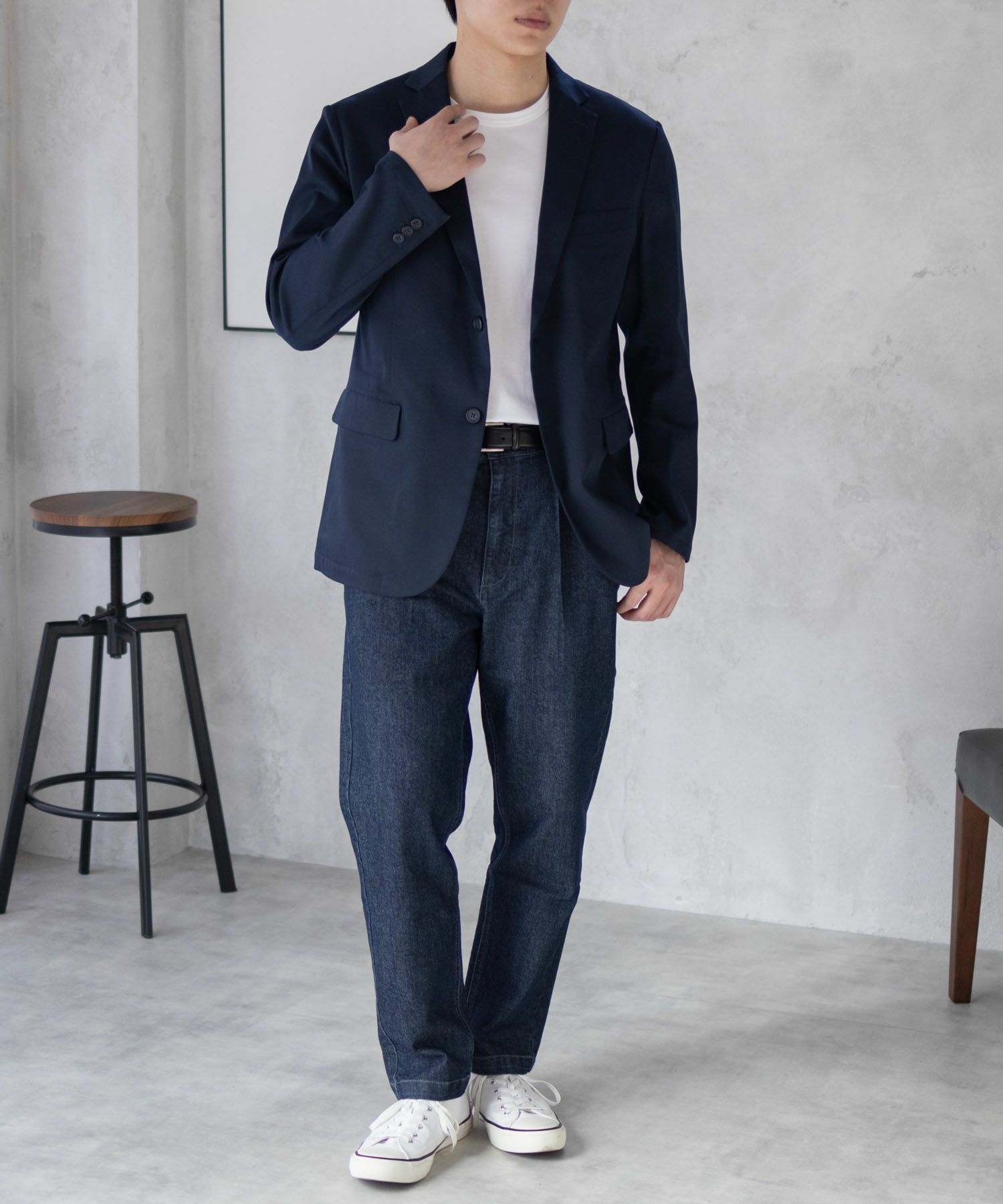 NAVY  デニムライクジャケット メンズ商品サムネイル-16
