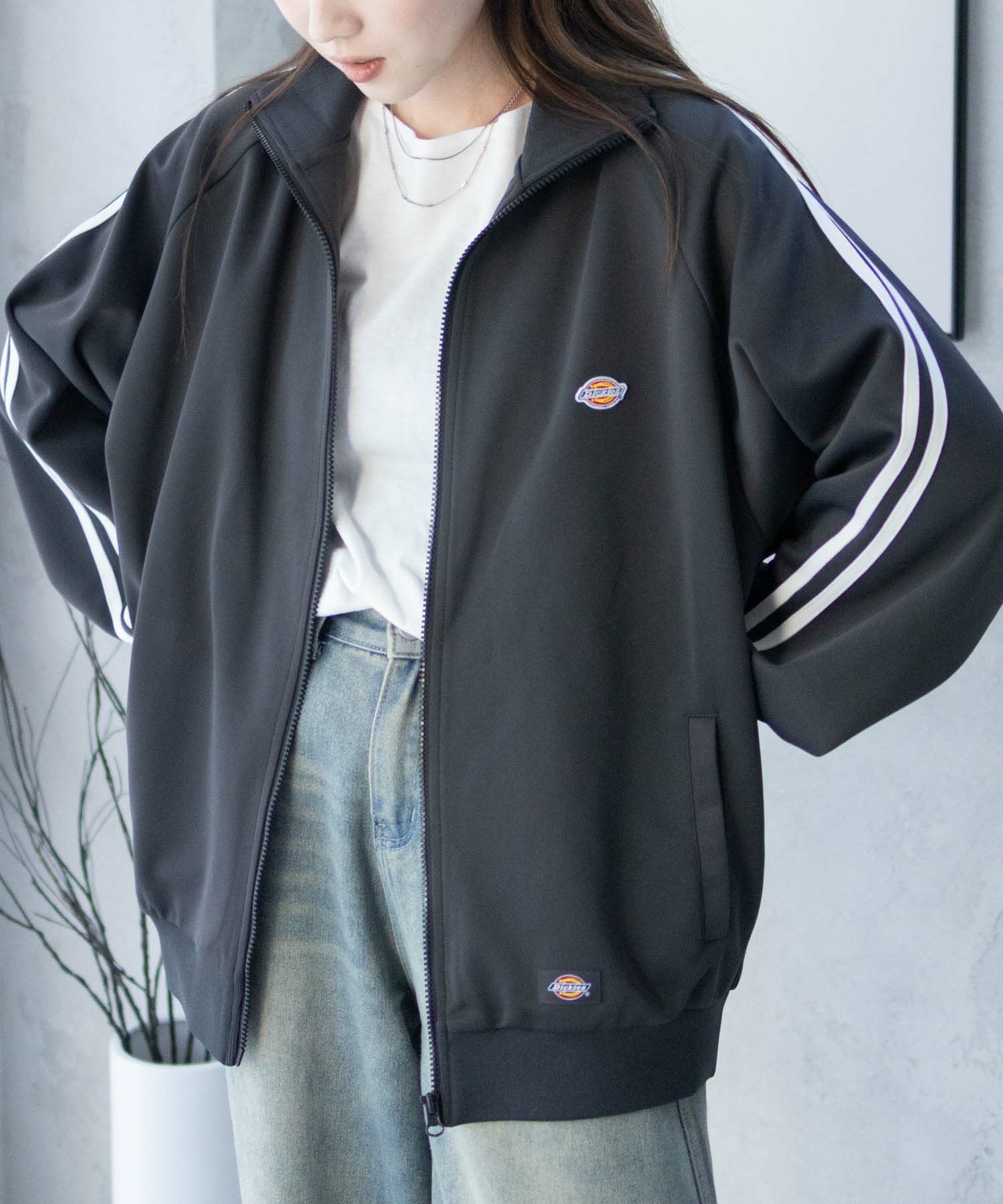 Dickies  ポンチ素材 トラックジャケット メンズ商品画像-11