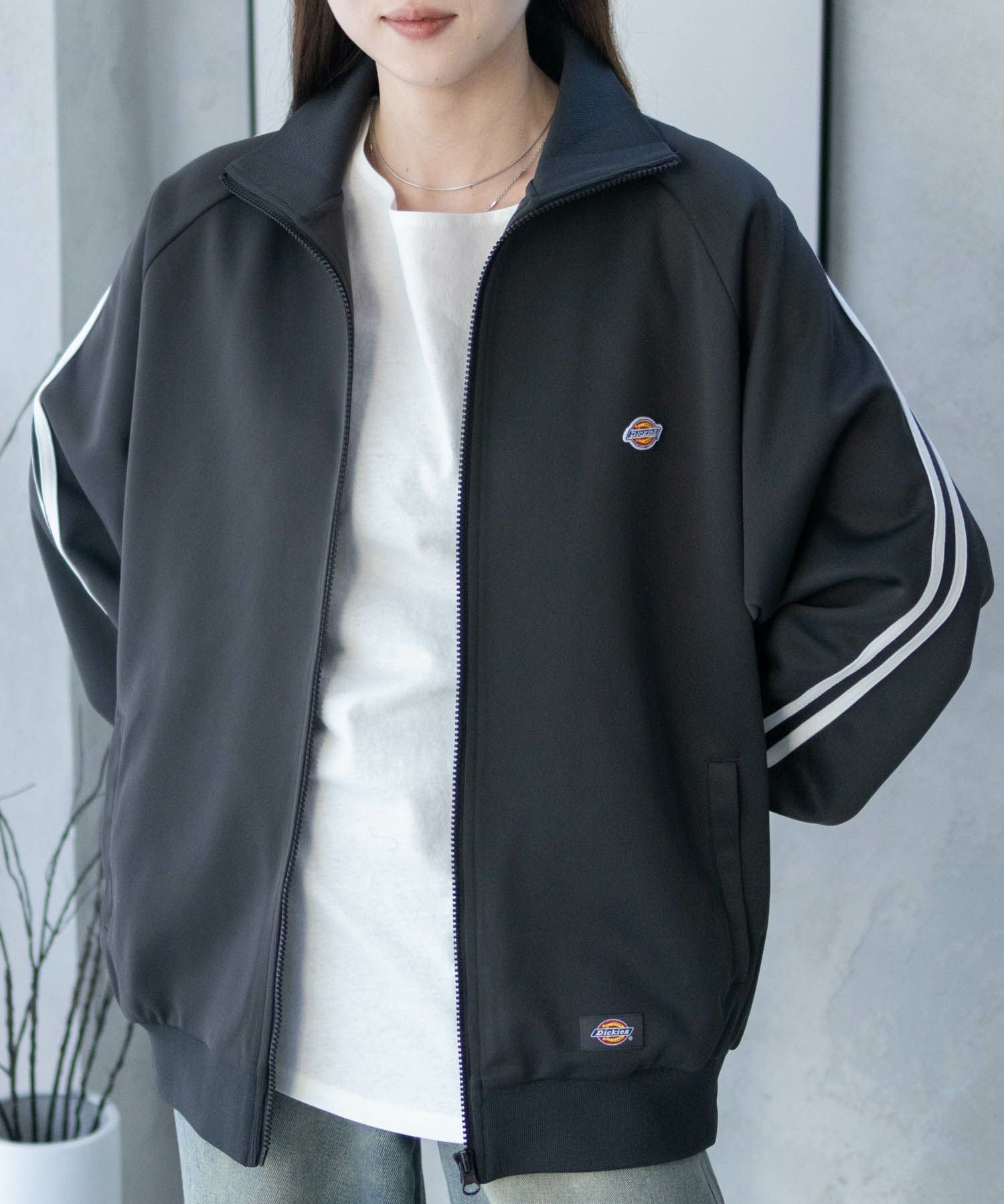 Dickies  ポンチ素材 トラックジャケット メンズ商品画像-13
