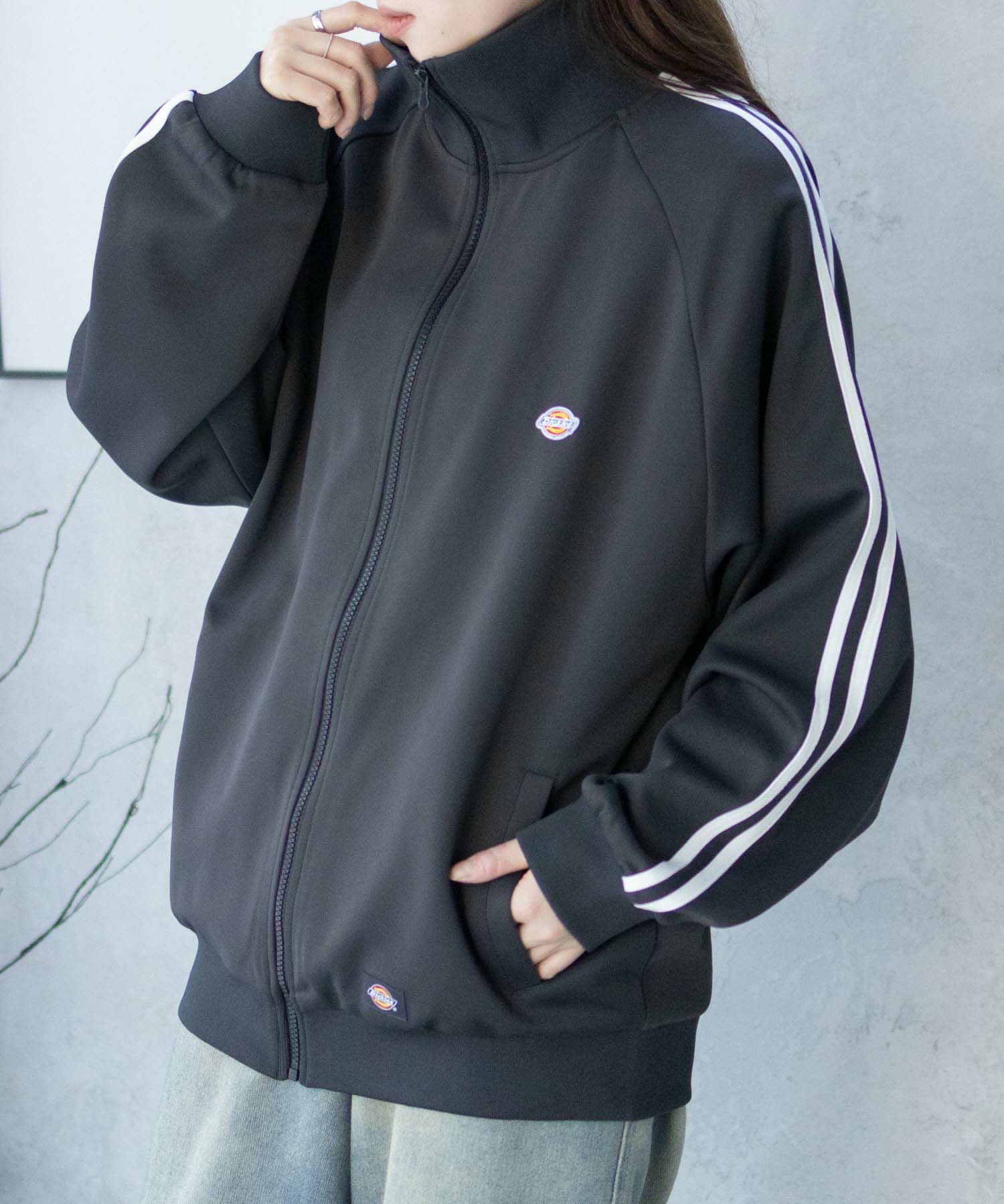 Dickies  ポンチ素材 トラックジャケット メンズ商品画像-16