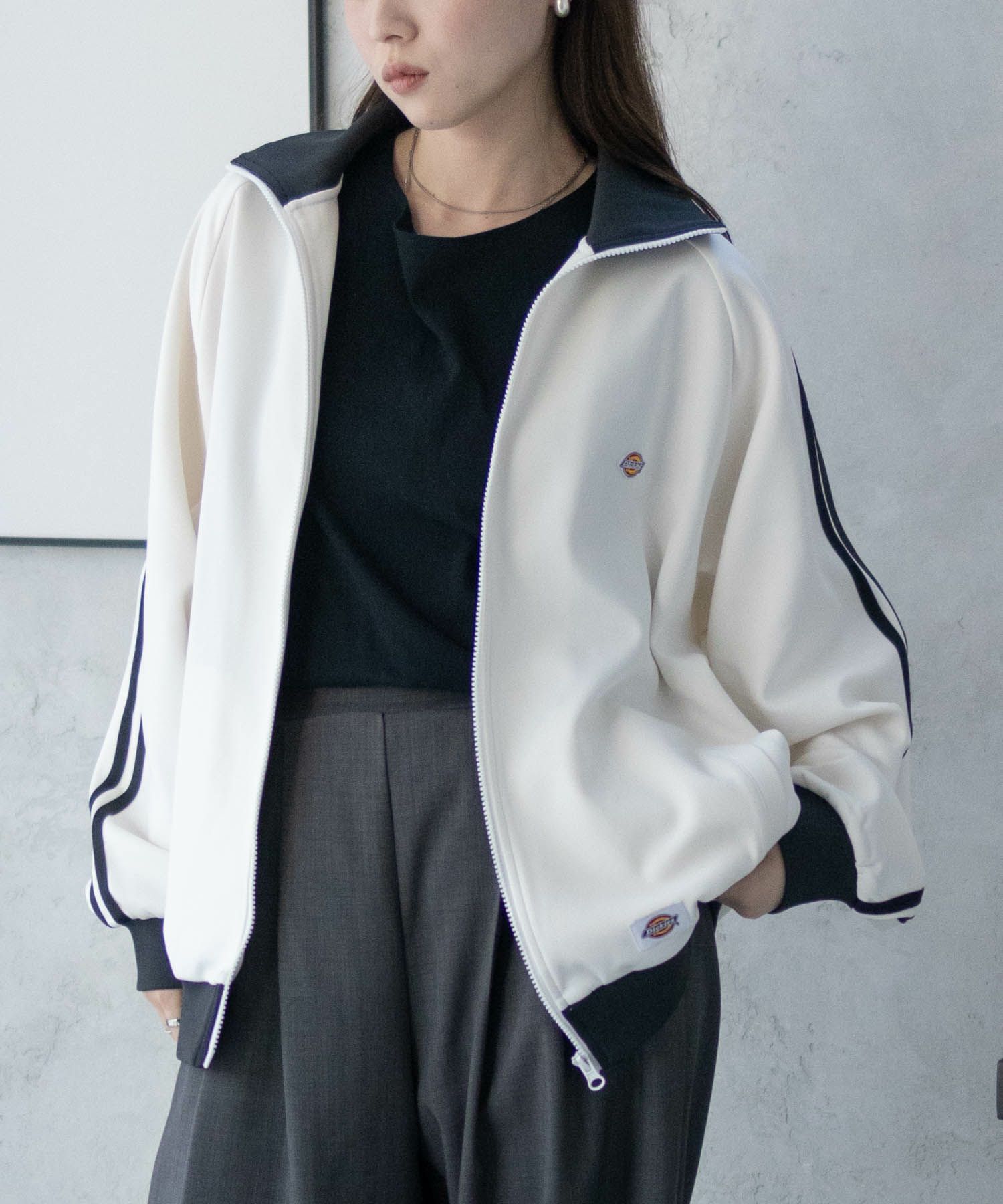 Dickies  ポンチ素材 トラックジャケット メンズ商品画像-22