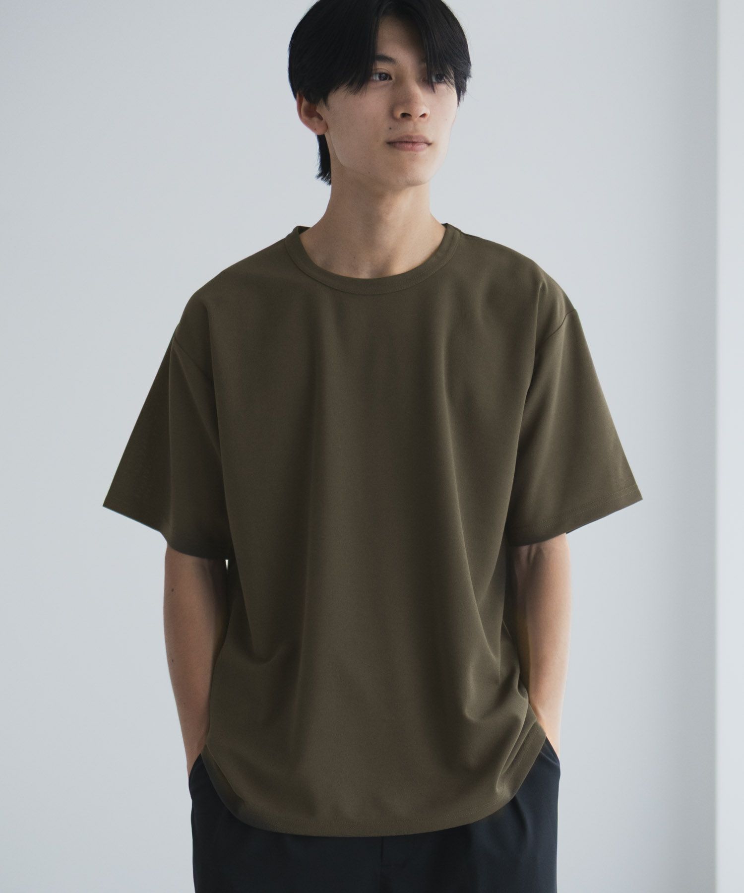 NAVY  ジョーゼットクルーTシャツ メンズ商品サムネイル-4