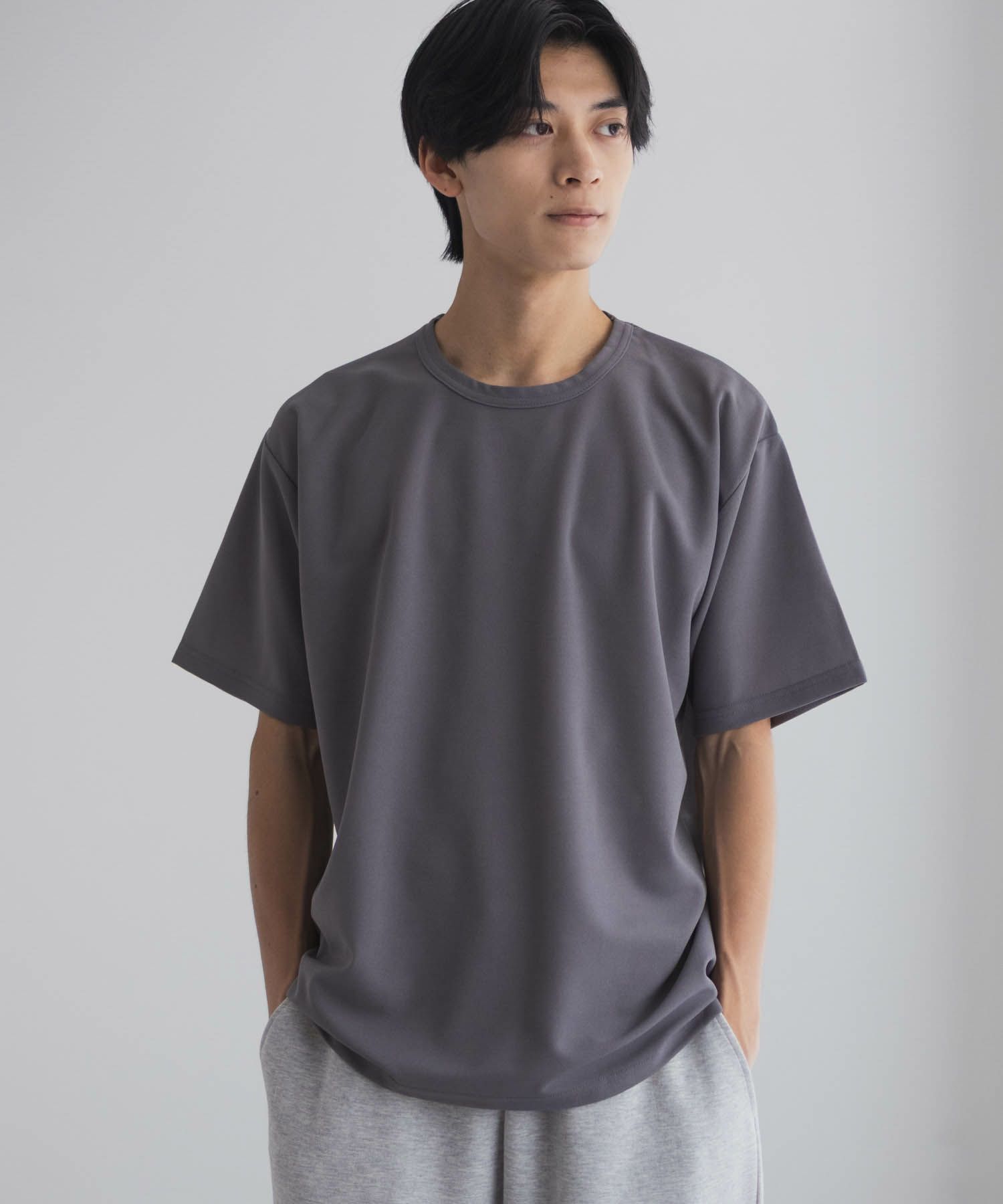 NAVY  ジョーゼットクルーTシャツ メンズ商品画像-5