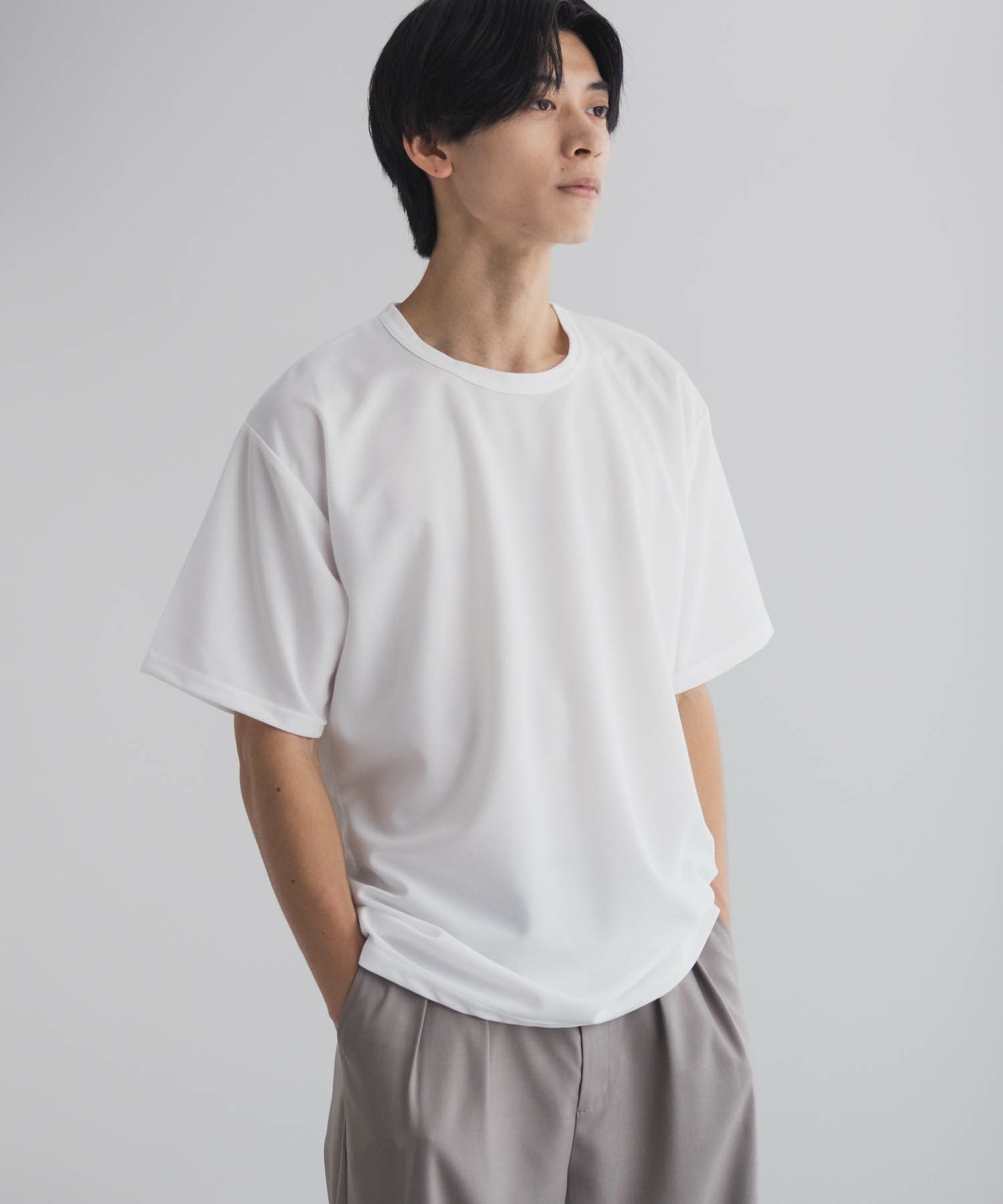 NAVY  ジョーゼットクルーTシャツ メンズ商品サムネイル-8