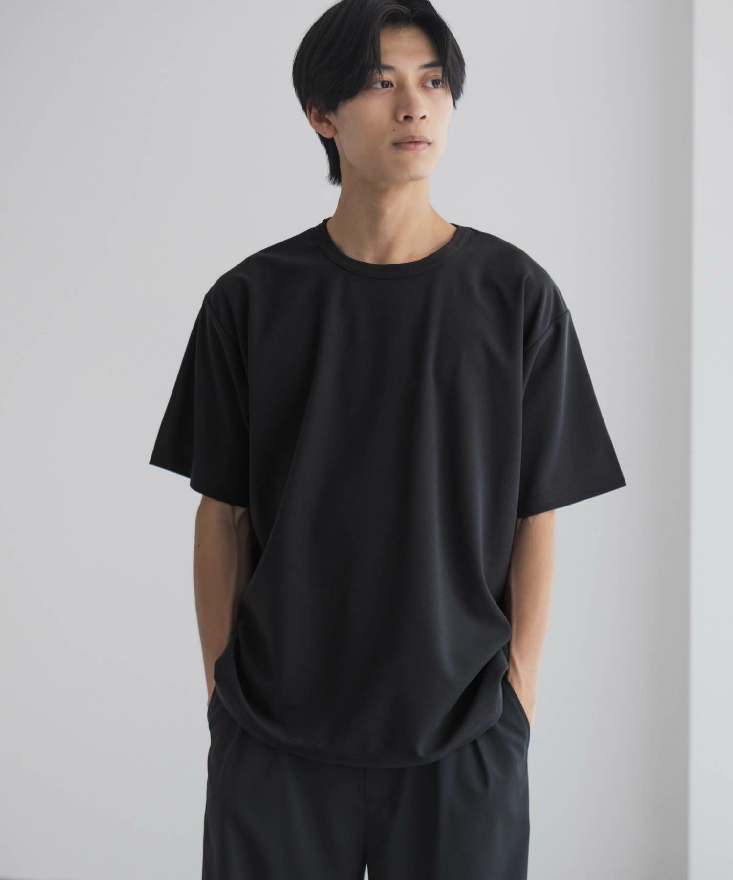 NAVY  ジョーゼットクルーTシャツ メンズ商品画像-12