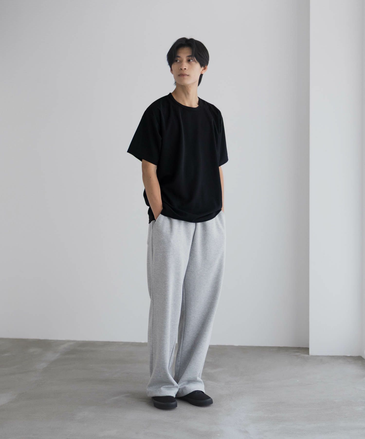 NAVY ジョーゼットクルーTシャツ メンズ