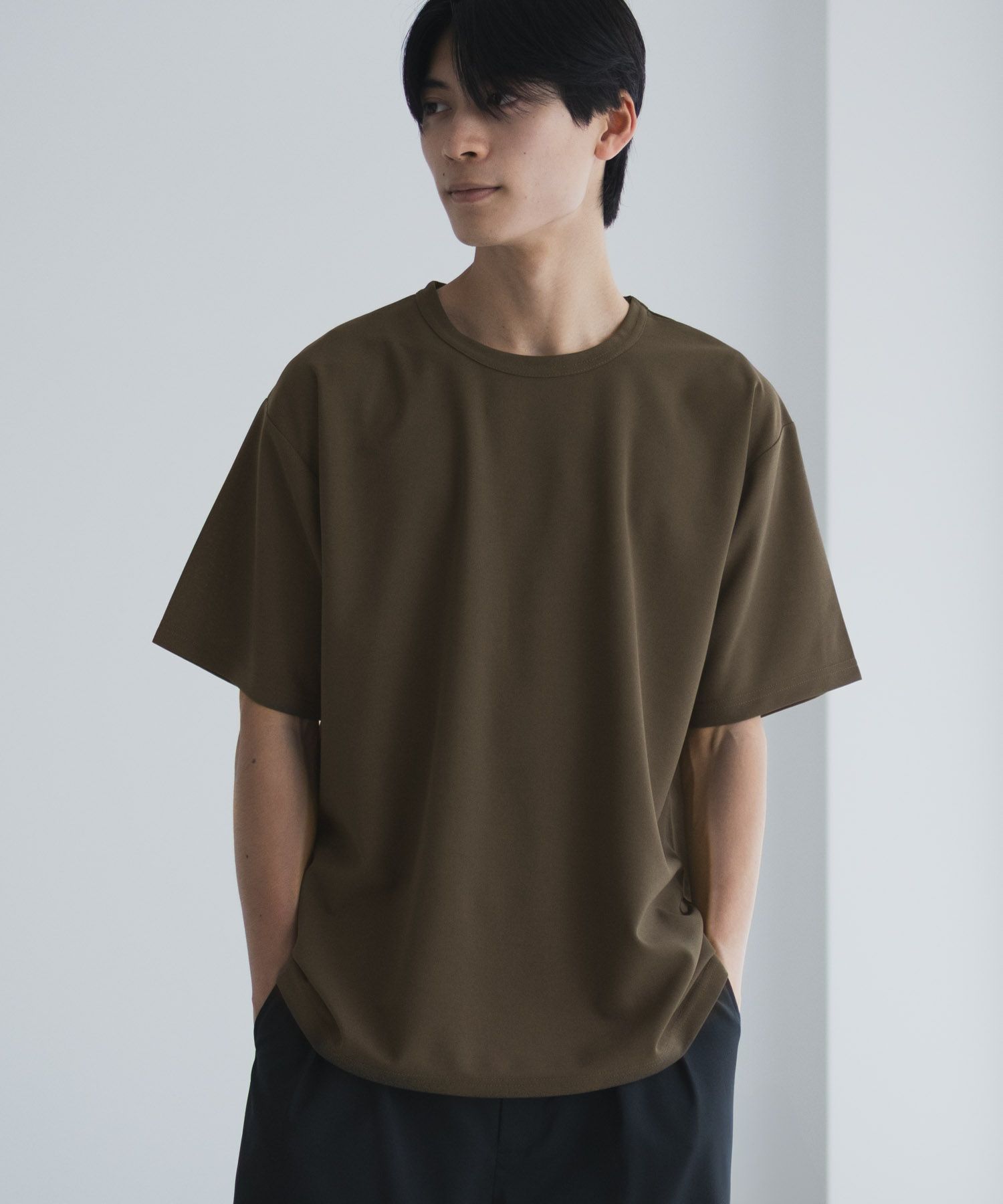 NAVY ジョーゼットクルーTシャツ メンズ