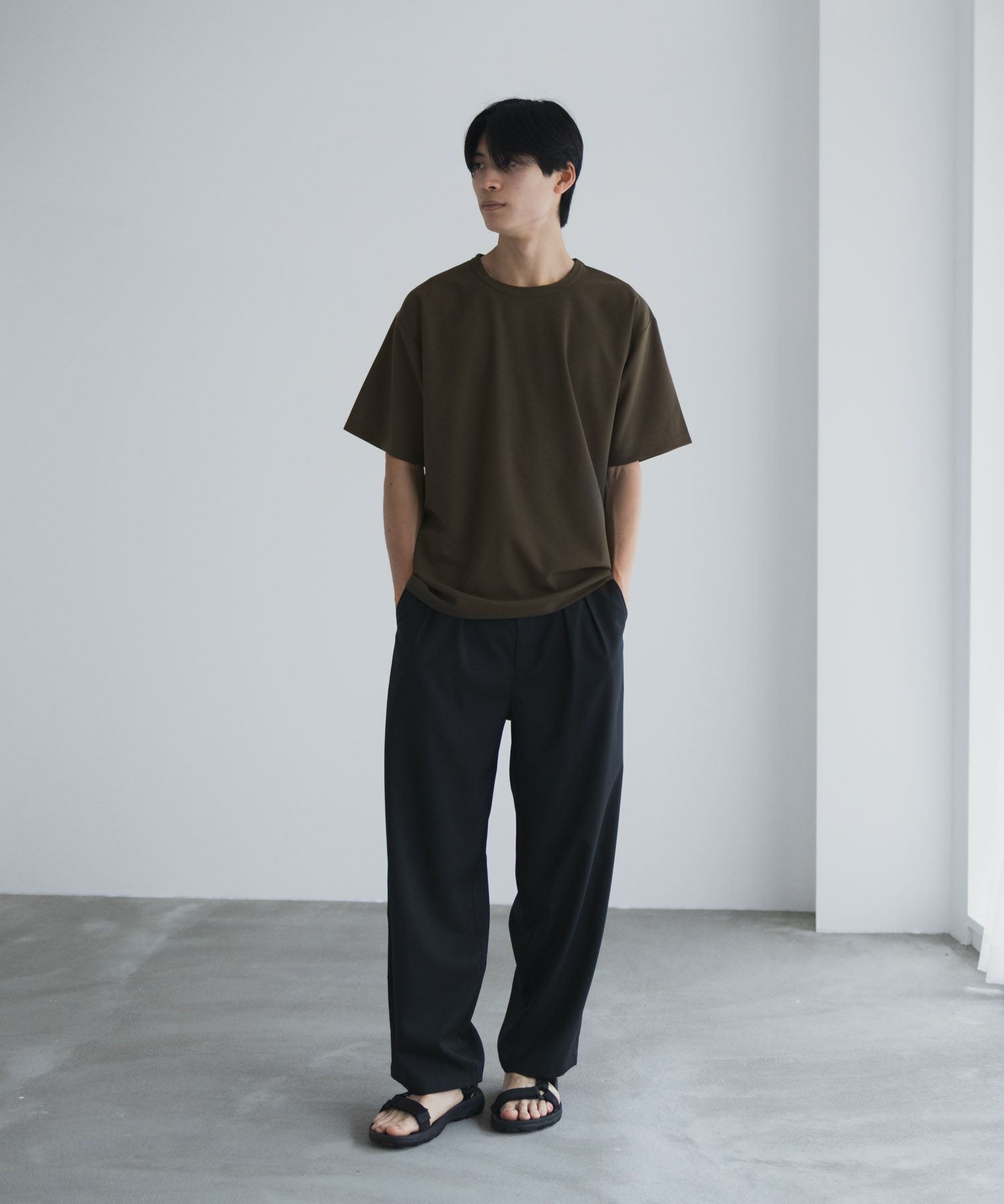 NAVY ジョーゼットクルーTシャツ メンズ
